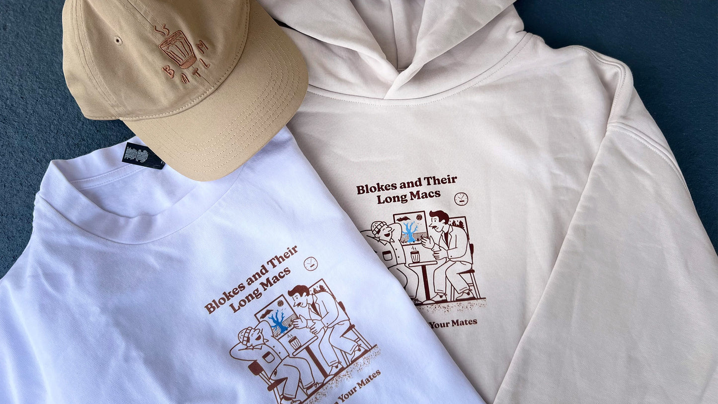 Blokes & Their Long Macs "Check in on your mates" TEE