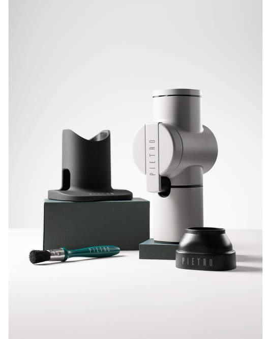 Pietro Manual Coffee Grinder - Oyster Grey