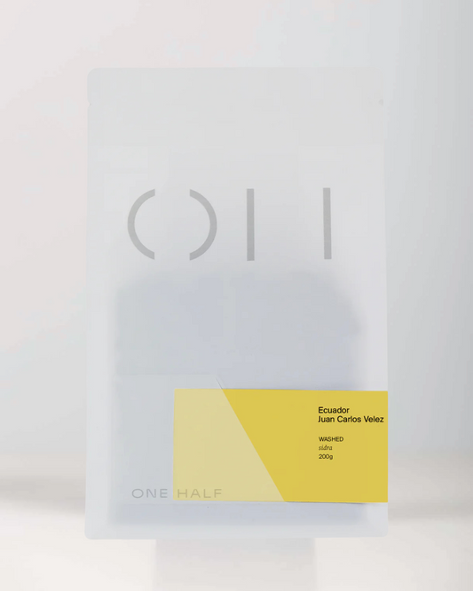 One Half Coffee - Ecuador Juan Carlos Velez Sidra Washed